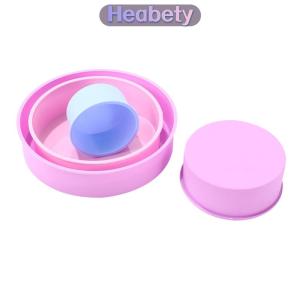 Heabety 1PC vòng hình dạng Khuôn Silicone nhỏ bánh nướng chảo DIY Mousse fondant xi lanh khuôn cho bánh ngọt tráng miệng thạch công cụ nhà bếp