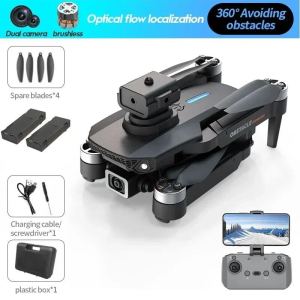 E88S brushless drone 8K high-definition aerial photography obstacle avoidance quadcopter optical flow positioning long-range remote-controlled aircraft