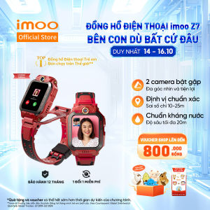 [Sốc] Đồng Hồ Thông Minh Trẻ Em Lắp Sim imoo Z7 Bản Đặc Biệt Gọi Điện Thoại/Camera Kép/ Videocall HD/Định Vị GPS/4G/Kháng Nước
