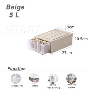 Transparent wardrobe organizer Drawer Storage Boxes Home Multifunction Dust-Proof Clothes IKEA Kotak Simpan Barang Laci Almari Baju 衣橱收纳盒
