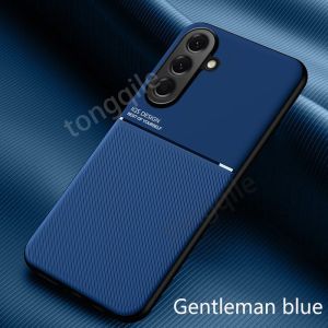 Case For Samsung Galaxy S26 FE S25 S26FE 5G 2026 Leather Soft TPU Silicone Phone Casing Back Cover Shockproof Bumper Simple Solid Color Car Holder Support
