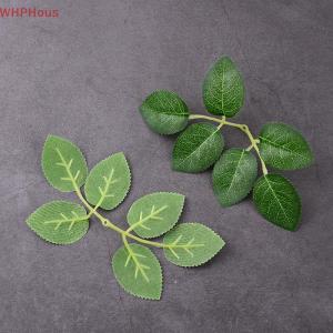 WHPHous 10 30 50pcs Rose Leaves Artificial Greenery Fake Rose Flower Leaves DIY Craft