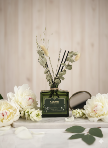 Celestia Essential Oils White Peony & Tuberose Diffuser 150ml - Elegant Floral Fragrance Diffuser for Home Aromatherapy & Decoration