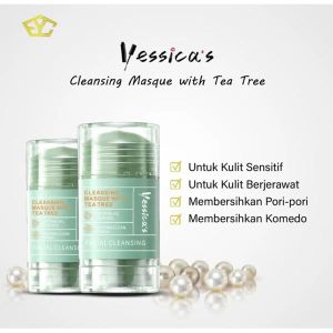 YESSICAS TEA TREE & STRAWBERRY ANTI PORES & ACNE CLAY STICK MASK Cerianti