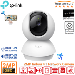 TP-Link Tapo C200C 2.4GHz Wi-Fi Home Security Camera 1080P – Person & Baby Crying Detection 360° View Two-Way Talk Night Vision Works with Alexa & Google Home