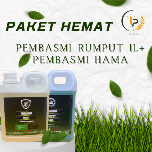 Paket Hemat Obat Ampuh Membasmi Rumput 1 Liter & Hama 1 Liter