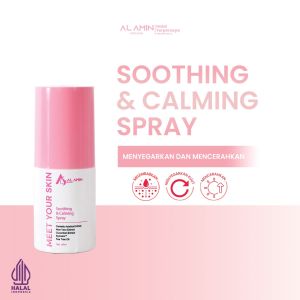 Soothing & Calming Spray Hidrasi Pelembab Penenang Centella Asiatica Aloe Vera Cucumber Tea Tree Oil BPOM Aman Alamin Skincare Meet Your Skin