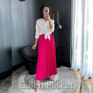 Rok plisket hyget premium mayung dan tebal