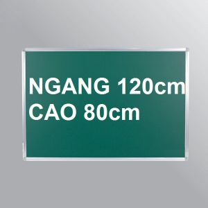 Bảng từ xanh viết phấn kẻ ô 5x5cm kích thước 80 x 120cm tặng kèm nam châm + lau bảng