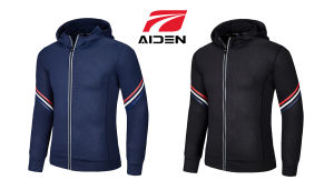 AIDEN SPORTS Ice Silk Sun-Protective Clothing Mens Ultra-Thin Breathable Summer Sports Jacket Quick-Drying Air Conditioning Shirt Korean Fashion Outdoor Skin Clothing Fitness Sport Running Bike Yoga（8763）
