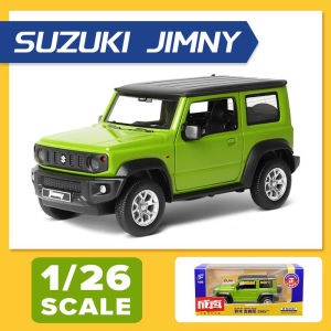 LEO 1:26 SUZUKI Jimny โลหะ D Iecast ล้อแม็กของเล่นรถยนต์รุ่นสำหรับเด็กผู้ชายเด็กเด็กของขวัญยานพาหนะงานอดิเรกคอลเลกชัน