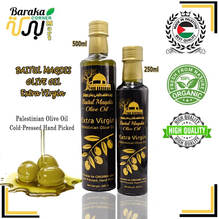 Minyak Zaitun Palestine Organic Extra Virgin Olive Oil 100% Premium