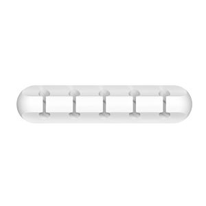 COOLSOOL Silicone Cable Organizer Desktop Tidy Flexible Wire Holder Black USB Cable Winder For Mouse Keyboard Earphone Protector