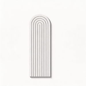 Soft Felt Headboard Wall Sticker Anti‑collision Wall Decoration for Kids Bedroom Self‑adhesive Arched Entryway Hallway Felt Panel Compatible with Wall Hooks 120cm Height Wall Beautification Decor