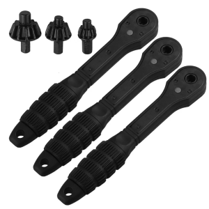 Electric Drill Special Chuck Key Wrench Labor Saving 2 in 1 Ratchet Quick Disassembly Ergonomic Drill Wrench Accessories