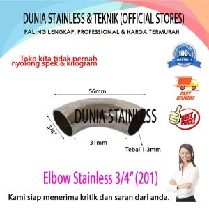 Elbow Stainless 3/4" (201)