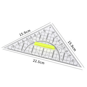 Penggaris Teknik Penggaris Segitiga Pegangan Besar 22cm