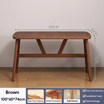 Global Nordic 100/120/140CM Wood Dining Table Set Furniture Wooden Tables table for Kitchen Livng Room