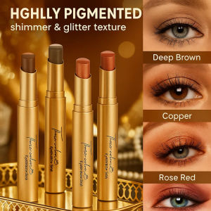 Pearlescent Gradient Eyeshadow Pen Lazy Eyeshadow Lying Silkworm Pen Natural Three-Color Waterproof Makeup