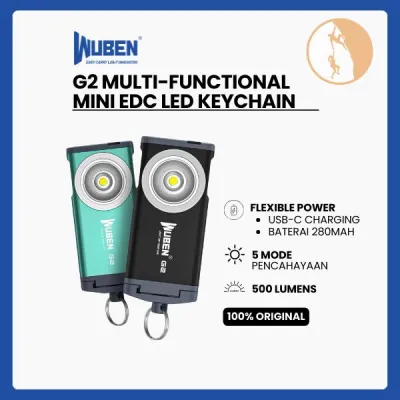 Wuben G2 Multi-functional Mini EDC LED Keychain Flashlight Senter