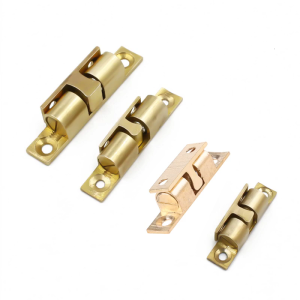 Tension for Latch Pure Copper Cabinet Door Closet Double Ball Catch Furniture Door Dual Ball Roller for Latch Rust-proof