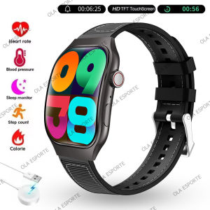 Xiaomi Ultra-thin Curved Screen Men Women Smart Watch Blood Glucose 2.01inch AMOLED Screen Bluetooth Voice Call Health Monitor Smartwatch Waterproof Sports Watches For Android And IOS