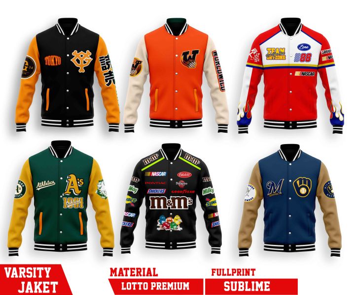 SOMEIT : H.M VINTAGE VARSITY JACKET◇L◇黒 Loose Fit Varsity