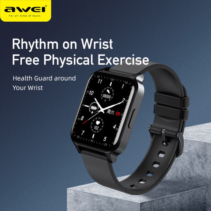 Awei H8 Smart Sports Watch 1.65 inch Fitness Tracker Build in