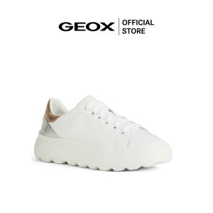 GEOX รองเท้าผ้าใบผู้หญิง รุ่น D SPHERICA EC4.1 - WHITE/ROSE GOLD SS24 (D45TCCC1ZH8F_S4PIXX)