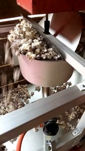 kompor popcorn nyala biru tungku kuningan