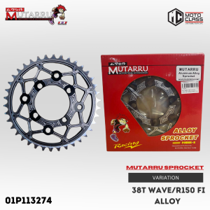 MUTARRU SPROCKET (415) WAVE/R150 FI ALLOY 32T34T36T38T