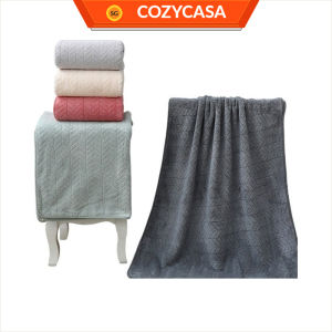 【COZYCASA】Coral Fleece Bath Towel / Soft Absorbent / Quick Dry / 2 Sizes