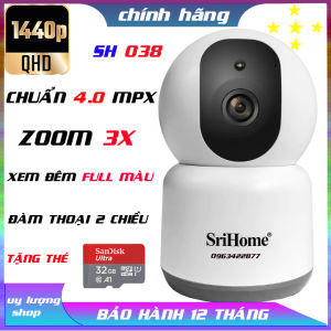 CAMERA IP WIFI SH 038 ĐỘ PHÂN GIẢI KHỦNG 4.0 MPX ZOOM 3X HỖ TRỢ KẾT NỐI 5G HÌNH ẢNH SẮC NÉT ĐÀM THOẠI 2 CHIỀU Tặng thẻ xịn 32
