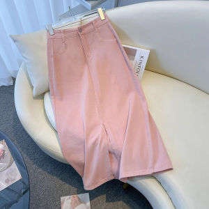 Rok Jeans A-Line Highwaist Rok Jeans Wanita Rok Midi Korea Style Rok Denim Korea Highwaist Rok Jeans Wanita Rok Midi kekinian