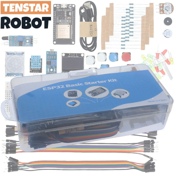 Basic Starter Kit for ESP32 ESP-32S WIFI Development Board for Arduino ...