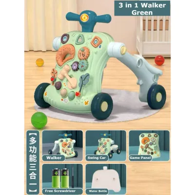 6in1 Baby Walker Adjustable Heights 3in1 Walker 5in1 Toy Baby Multi Functional Baby Stroller Anti Rollover