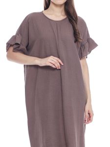 Parayu - Daster Midi Dress Lexia AirFlow Polos Pendek