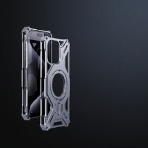 Luxury Armored Detachable Alloy Hollow Magnetic Mobile Phone Case Aluminum Anti Heat Phone Shell for Iphone 16 15 14 13 Pro Max