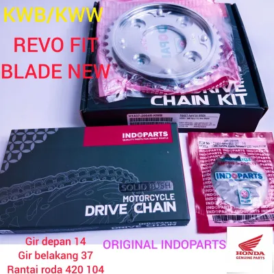 rantai roda gear set revo fit indoparts/gear set komplit honda revo fit-blade new-new blade original(KWB-KWW)