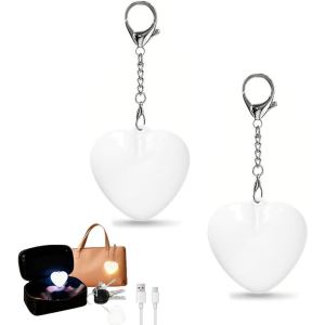 Kebememe 4 cái ví phát sáng đèn trái tim mini cảm ứng đèn kích hoạt âm thanh Led cảm biến tự động Ví ánh sáng đèn ngủ