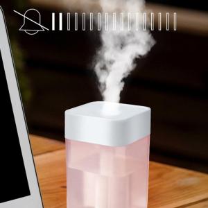 USB Humidifier Lightweighted Desk Humidifiers with Colorful LED Lighting Auto Shut Off Functions for Car Ooffice