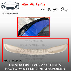 HONDA CIVIC 11TH GEN 2022 RS STYLE FACTORY STYLE 2 REAR TRUNK SPOILER ABS SKIRT LIP BODYKIT