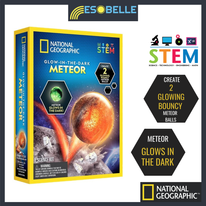 NATIONAL GEOGRAPHIC Glow in The Dark Meteor Kit STEM Science