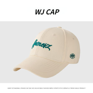 【WJ】Brown Duck Tongue Cap  Summer Hardtop Baseball Cap  Outdoor Leisure Sports Letter sunshade Hat
