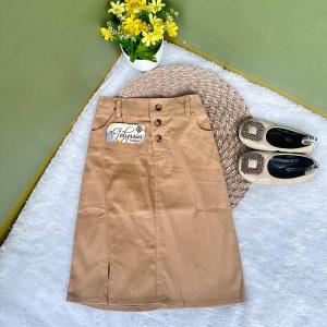 Rok Katun 7/8 Anak Perempuan Umur 1-7 Tahun Kain Twill Strecth