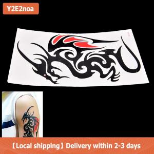 【Local shipping】 Waterproof Temporary Sticker Body Art 10.5x6cm Dragon Totem Water