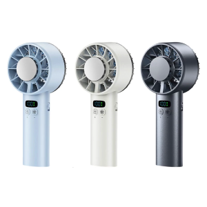 Digital Display Cooling Fan Desktop Fan 5200mAh Convenient Desk Fan Table Fan Plastic Texture for Outdoor Camping