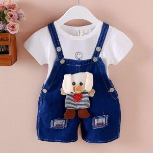 Overal Animal Denim (Only Overal) Pakaian Anak Import Est Size 2-4 Tahun QSH057-59