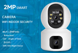 Loosafe 1080p Wireless cctv camera for house security ip camera Baby Monitoring 2MP Dual Lens  PTZ Security Camera Indoor Camera with Two-Way Intercom with ICsee