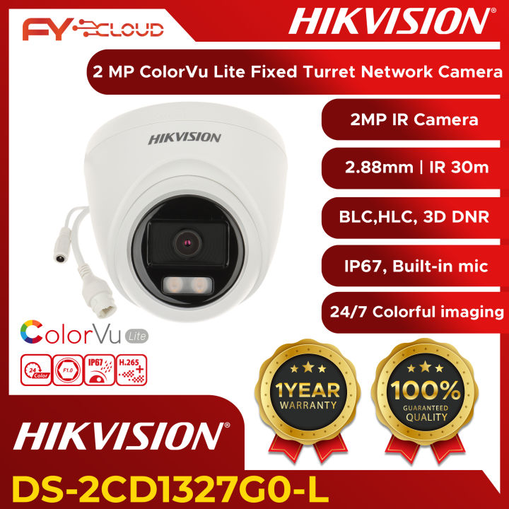 HIKVISION DS-2CD1327G0-L ColorVu Lite 2mp 24/7 Full